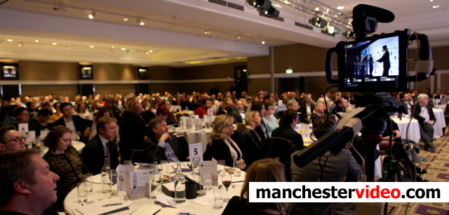 shows the audience as we stream via Facebook live at the Mayoral Debate Manchester 2017